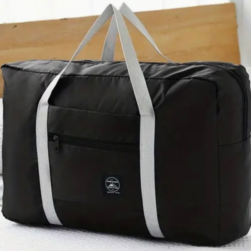 2 for $15 Foldable/Lightweight Black Duffel Bag/Travel Bag/Storage/Carry-on Bag